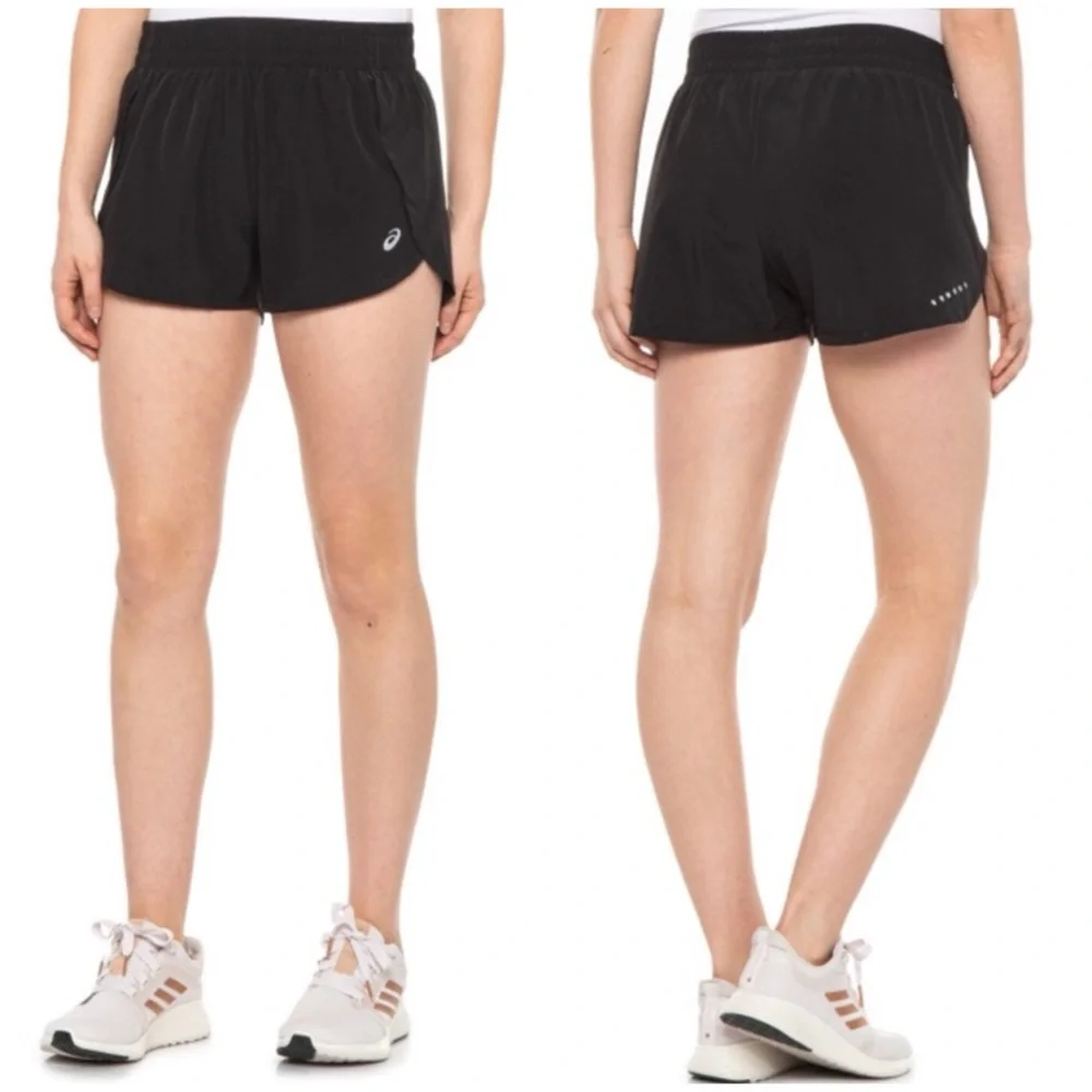 ASICS Black 2” Inseam Running Shorts Built-in Liner XS